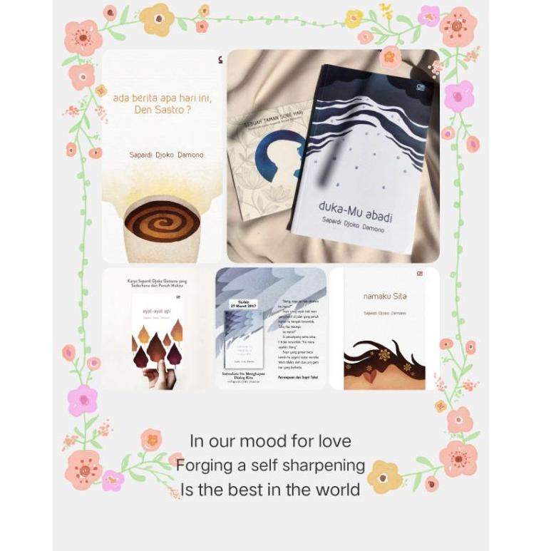 Puisi Sapardi Djoko Damono 1 Paket 5 Buku {SHN.21De22ᴵ}