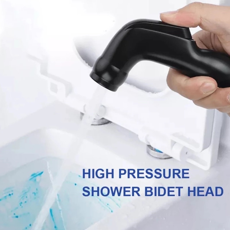 Kepala jet shower HITAM 9908H-HEAD semprotan cebok bidet kloset closet toilet black spray model sanei /B23K