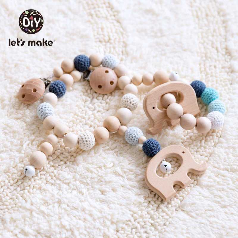 Let's Make Mainan Anak Bayi Baby Teether Elephant Rattle Beads - JJ33 ( Mughnii )