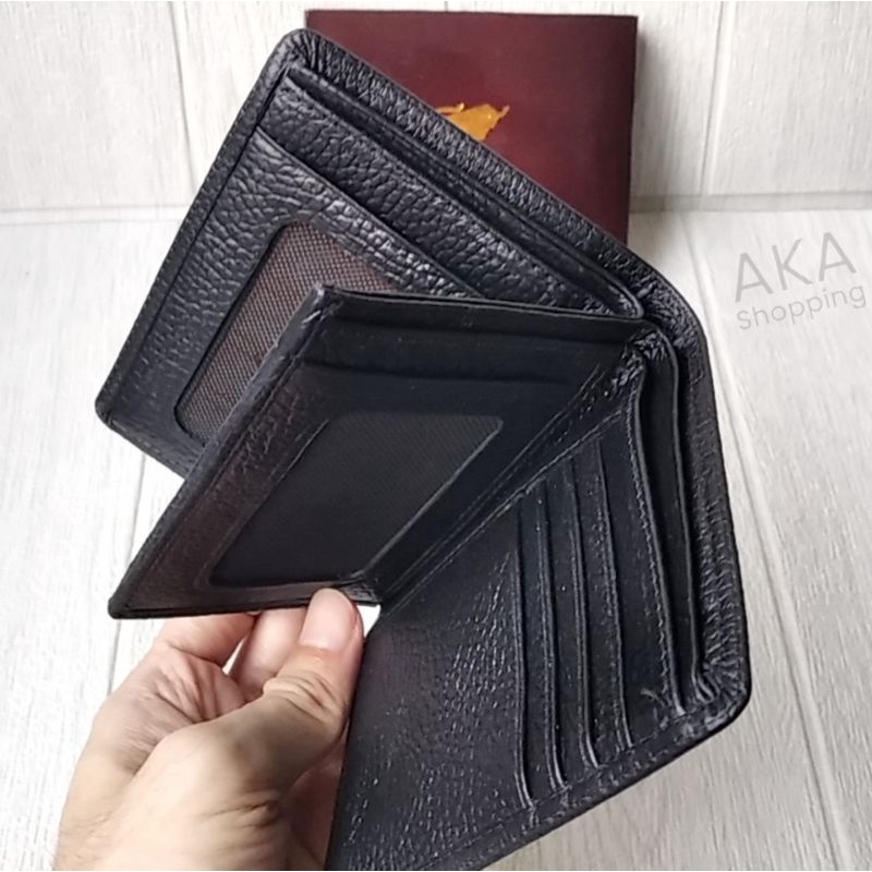 [DPT KLT04] Dompet Lipat 3D Tiga Dimensi Kulit Sapi Asli Model Vertikal/Horizontal