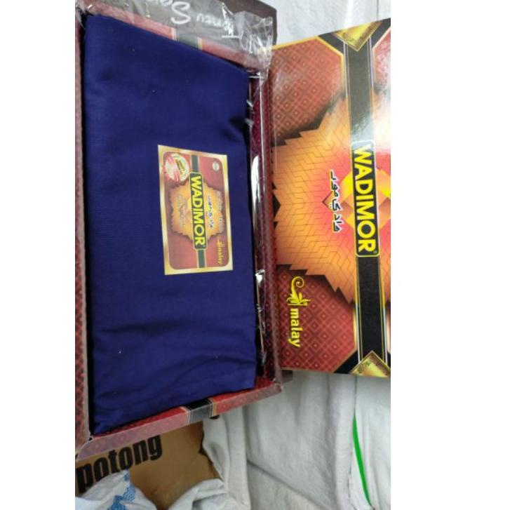 Best SARUNG WADIMOR POLOS WARNA BIRU DONGKER / SARUNG WADIMOR FULL POLOS WARNA SERAGAM BIRU TUA