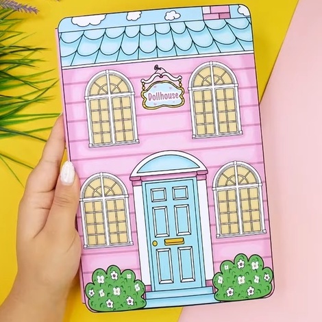 [BELUM DIRANGKAI] Mainan Anak Princess Doll / Princess House - Quiet Book / Paper Book Viral Murah D