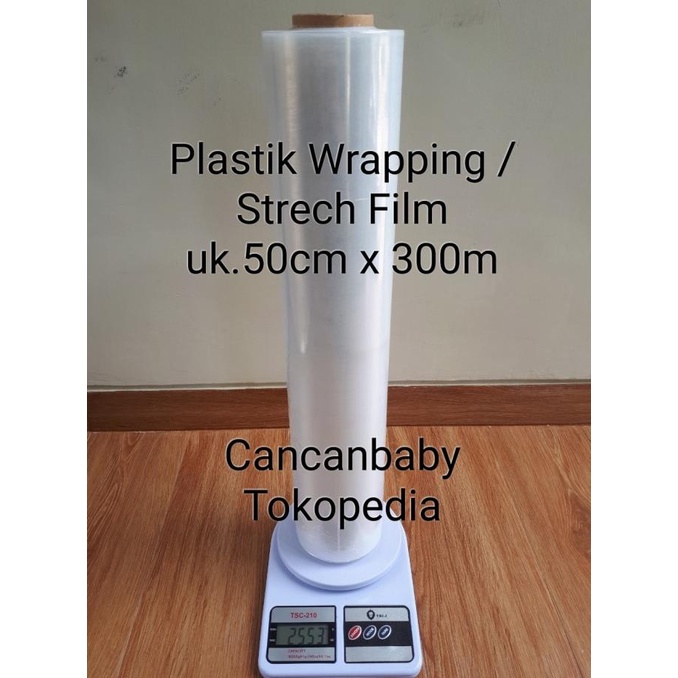 Stretch Film Bening 50cm x 300m Plastik Wrapping 50x300 Plastic Wrap