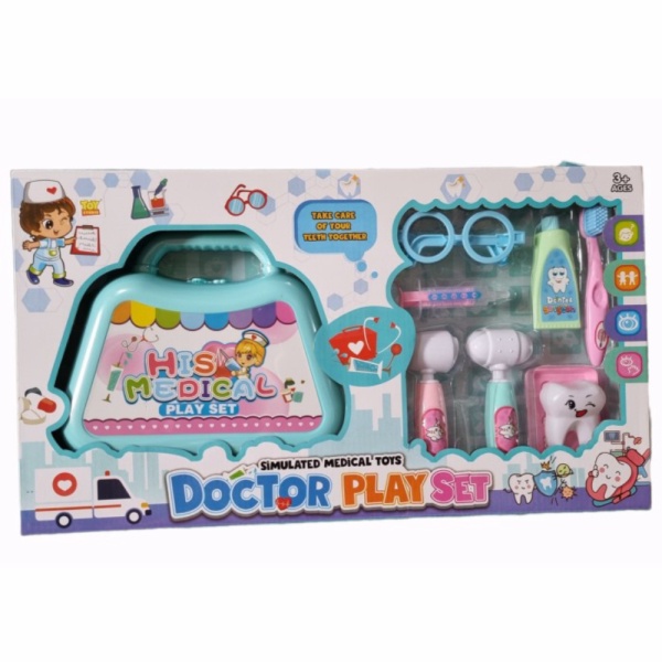 

gigi playset dokter mainan Mainan anak tas Berkualitas teeth care Promo medical doctor