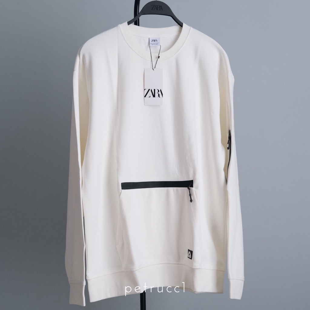 ZARA sweater sweatshirt cowo pria outer outwear ORIGINAL