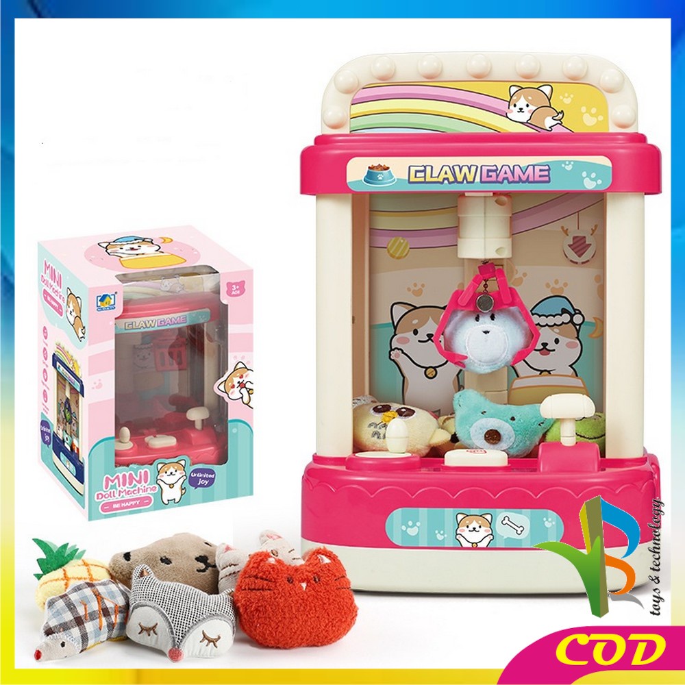 RB-M280 Mainan Anak Mesin Capit Boneka Kucing / Maenan Anak Claw Machine Mesin Permainan Tangkap Boneka Mainan Anak Game Capit