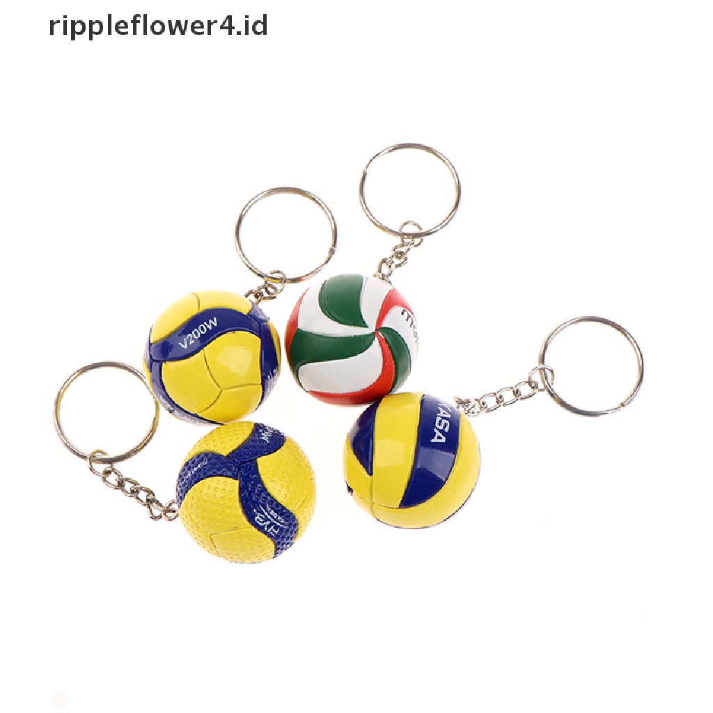 {rippleflower4.id} Gantungan Kunci Voli Ornamen Usaha Hadiah Voli Gantungan Kunci Bola Pantai Spo~