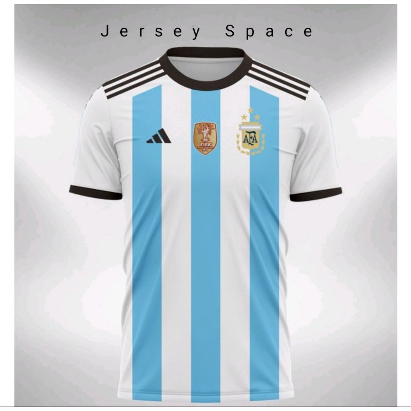 Jersey Argentina World Cup 2022 Free Tambah Nama dan Nomor Punggung