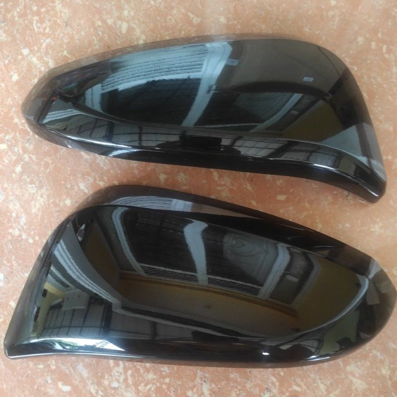 MIRROR cover tutup spion TOYOTA all new innova inova reborn 2016 2017 2018 2019 2020 2021 2022 Fortuner vrz tempel warna hitam doff glossy black piano chrome CROME