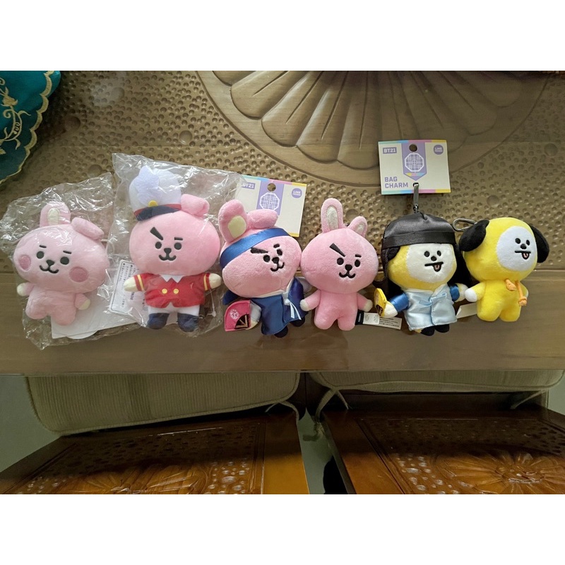 (Ready Stock) Cooky Chimmy OFFICIAL BT21 Bag Charm / Bagcharm / Keyring / gantungan kunci tas / hanb