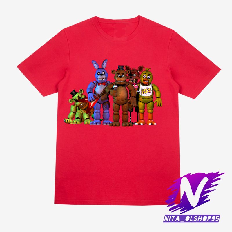 baju anak kaos anak fnaf five nigth at freddy's