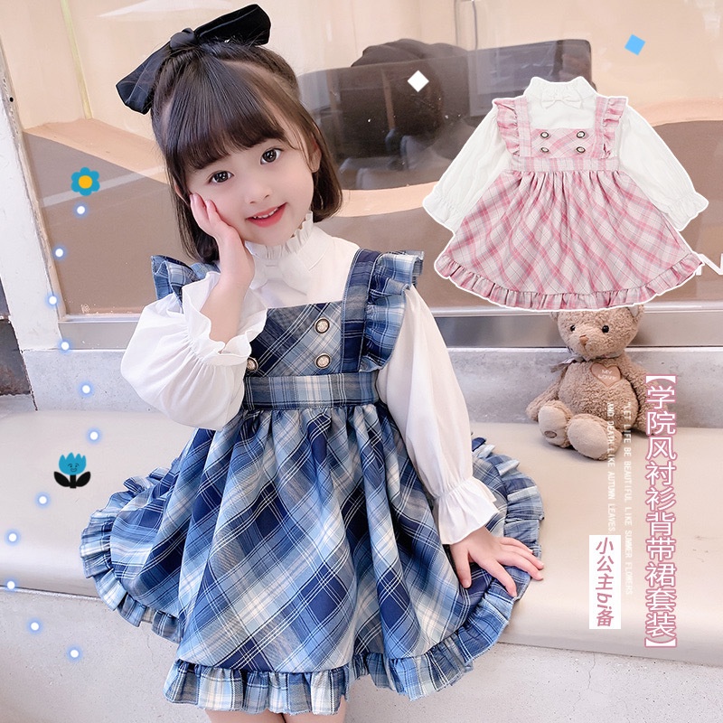 DR7, 0-4Tahun Dress Gaun Bayi Anak Perempuan Overall 2in1 Clara Vic