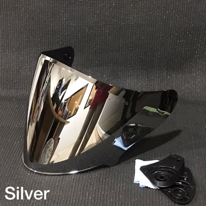 Kaca [Grosir] Visor Kyoto/Dynamic/ Revo Imitasi/Kw / Kaca/ Silver Rainbow