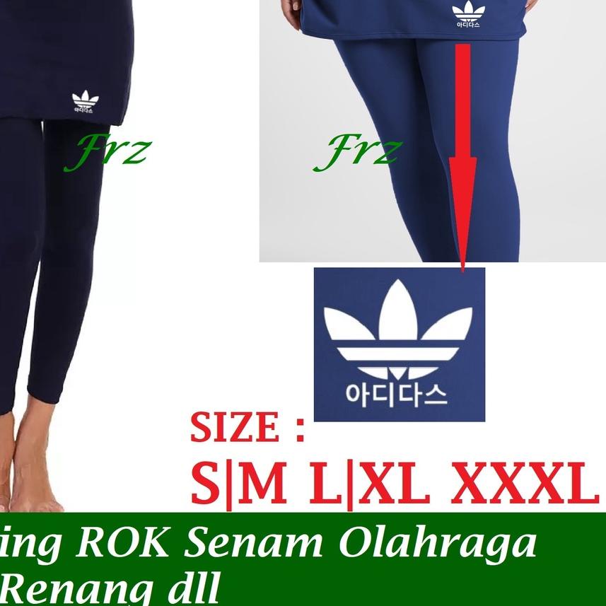 Terbaru Rocela Celana Legging + Rok Senam  Olah Raga Wanita Leging ROK Sport Ukuran Jumbo dan STD Un