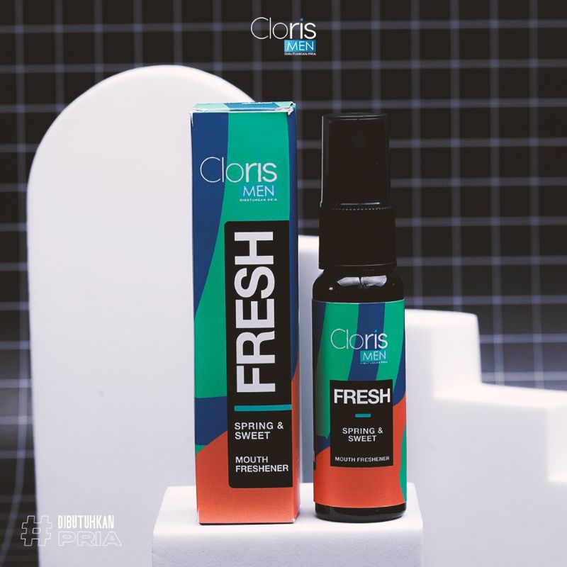 Penyegar Mulut Fresh Mouth Cloris Men Spray Anti Bau Mulut Nafas Segar Fresh Spray Ori BPOM