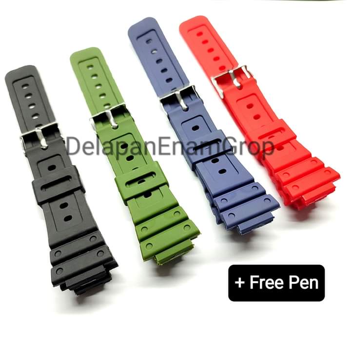 Strap Tali Jam Tangan Casio DW5600 DW-5600 DW 5600 Casio DW5000 DIGITEC DA-3119T