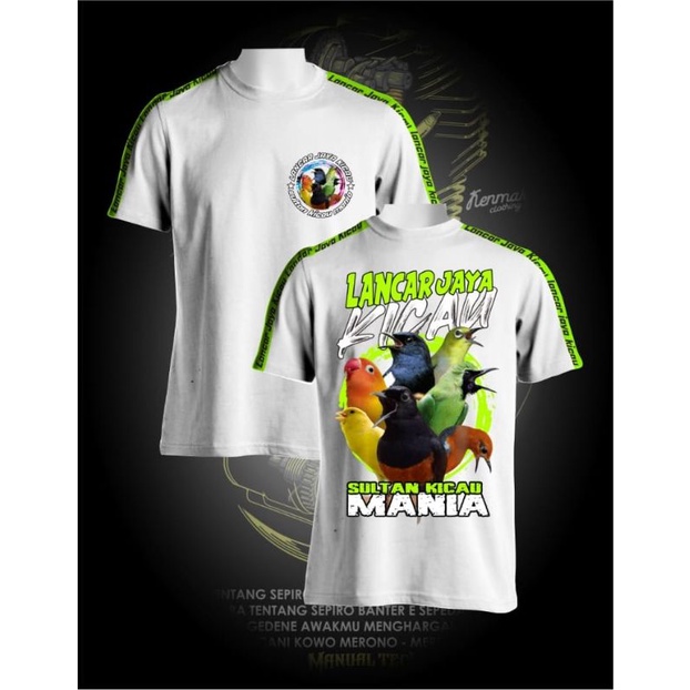 kaos oblong pecinta burung kicau mania nusantara