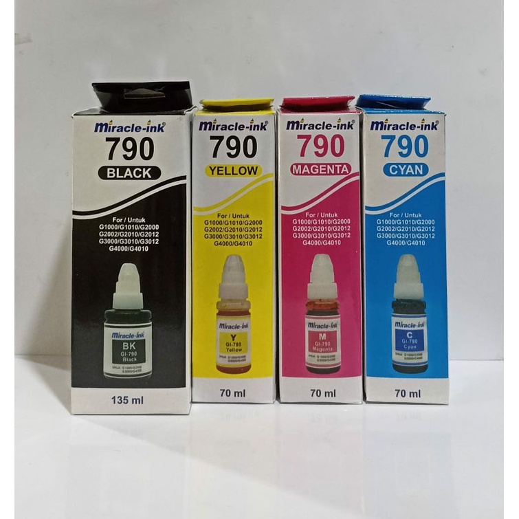 tinta printer miracle canon 790 warna #
