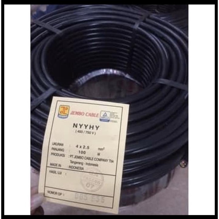 Promo Kabel Jembo Nyyhy 4X2,5 4X2.5 4 X 2,5 4 X 2.5 Jembo 50M 50 Meter
