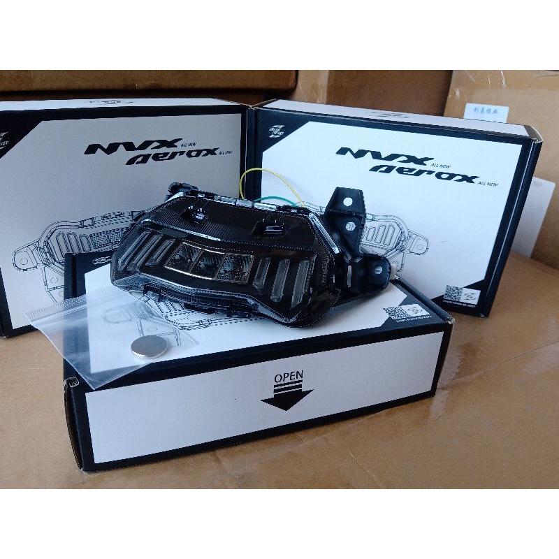 Stoplamp Lampu Rem Belakang Running LED Smoke New Aerox 155 Connected lampu stop aerox 155 new LAMPU