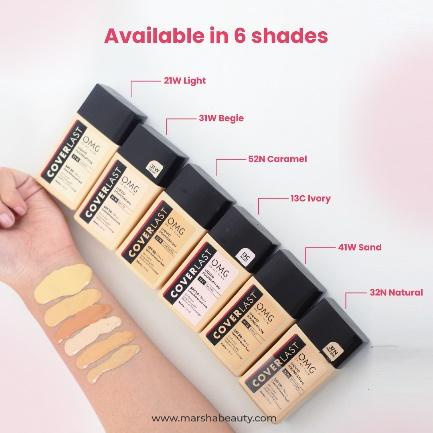 OMG OH MY GLAM COVERLAST LIQUID FOUNDATION 25 ML