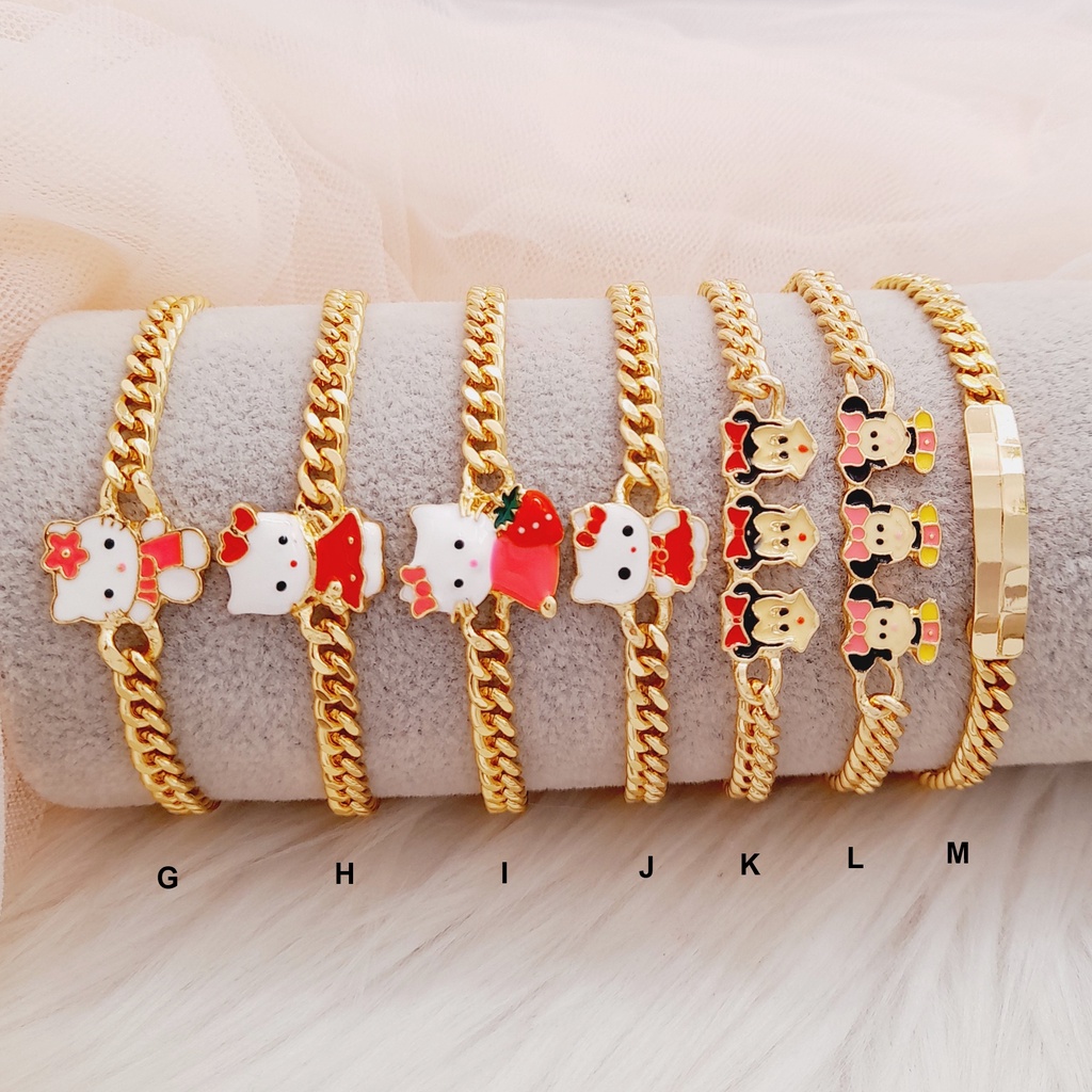 Gelang Anak Fashion Hello Kitty Warna Emas Xuping - BB317