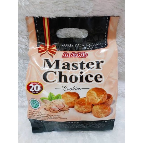 

Indobis master choice cookies kukis biscuit rasa kacang 200gr