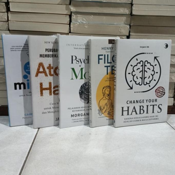 

Paket 5 Buku Motivasi Atomic Habits Filosofi Teras Psicology Of Money