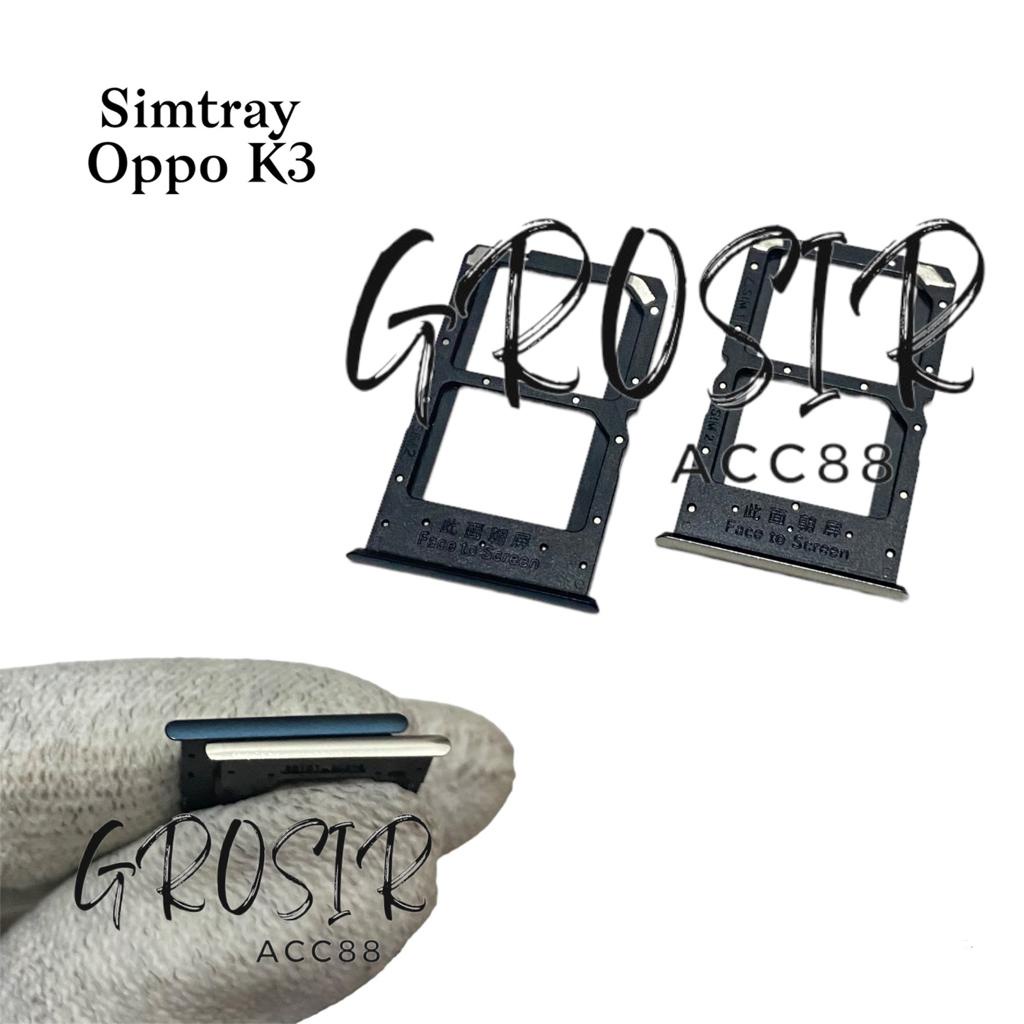 Simtray Simlock Slot Sim Dudukan Tempat Kartu Simcard Oppo K3 Original