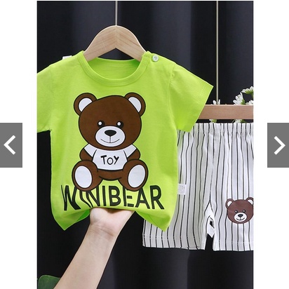 SETELAN BAJU ANAK UNISEX ANIMALSERIES2 / SET ANAK KARAKTER MIXMAX 1-5 THN