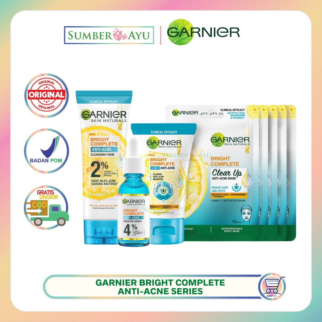 ✨ SUMBER AYU ✨ Garnier Bright Complete Anti Acne Series