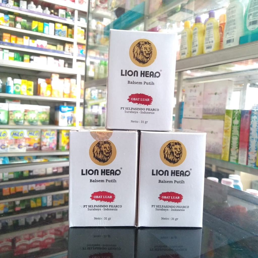 LION HEAD 31 GR balsem putih CAP SINGA balsem lion head besar