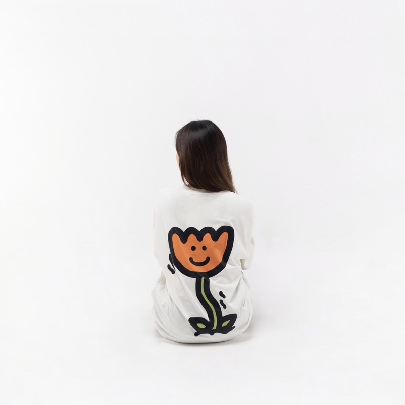 FAITH FADE LOTU - Tulipey Oversized Tee (Broken White)