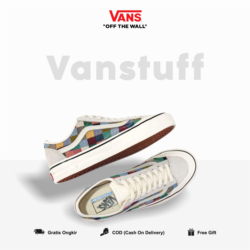 Vans Style 36 Decon Sf Woven Checkerboard Multicolour Original 100% BNIBWT Global Market Authentic Guarated Cowo Couple Cream