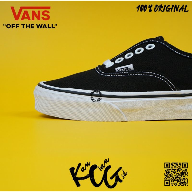 Vans Authentic Classic Black White Original 100% Bnib