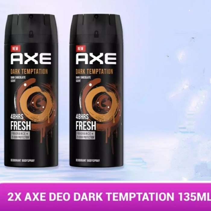 AXE DEODORANT BODY SPRAY PRIA DARK TEMPTATION 135 ML - ISI 2 PCS