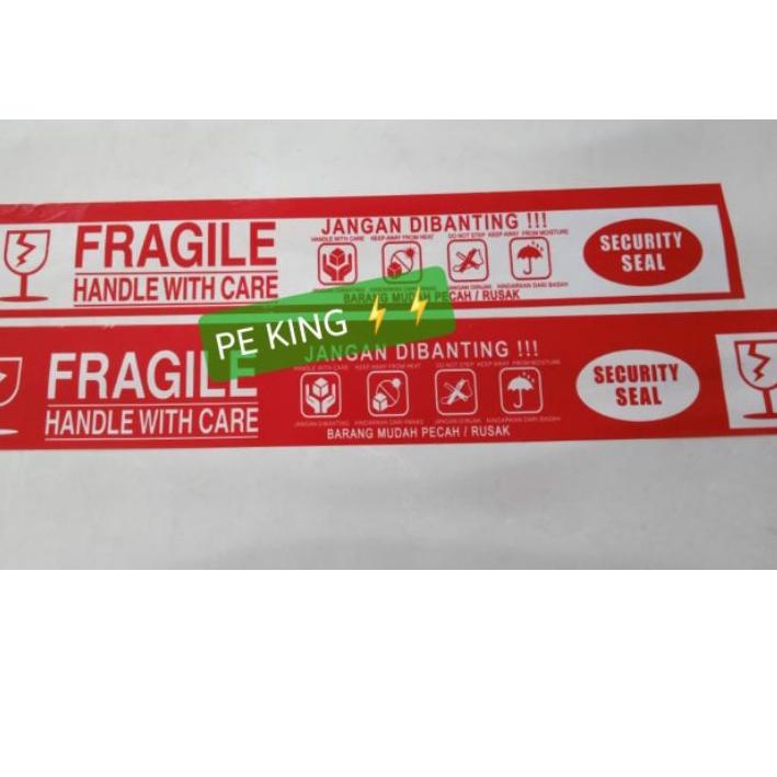 

ゎ Isolasi Lakban Fragile Merah JANGAN DIBANTING 90yd KirimKilat Surabaya ㍽