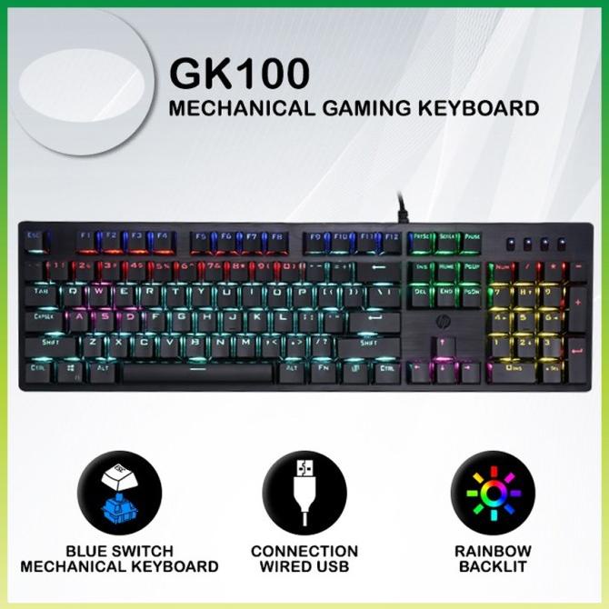 HP Keyboard Gaming Mechanical GK100