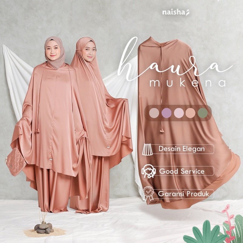 Naisha Official / Haura Mukena Dewasa / Mukena Premium / Mukena Dewasa / Mukena Silky Premium