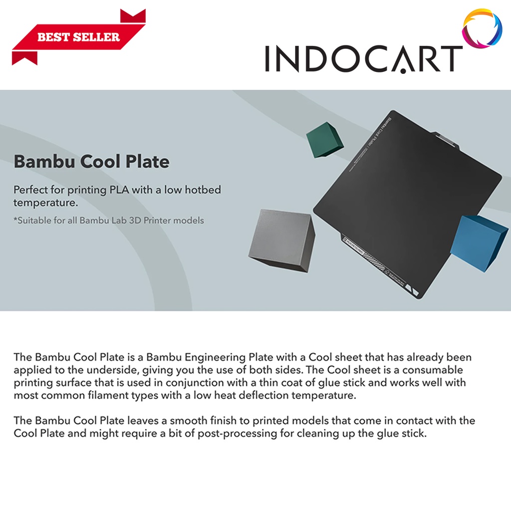 INDOCART 3D Printer Parts Bambu Lab Bambu Cool Plate
