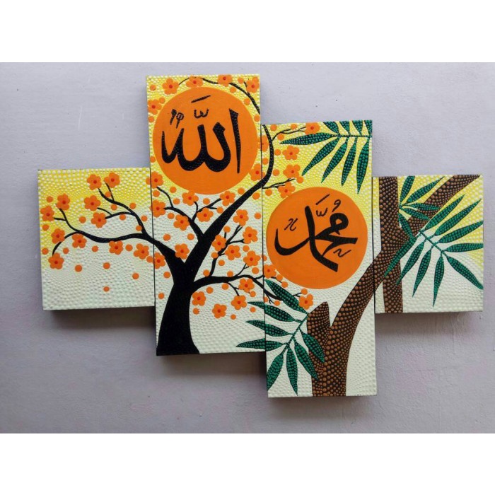 

Lukisan Kaligrafi - Lukisan Panel Kaligrafi Sakura Bambu - Xlxcdriyoni