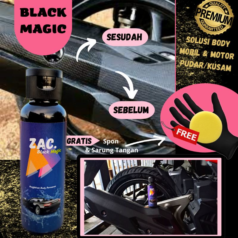 Penghitam Body Motor Mobil | Penghitam Dashboard | Penghitam Permanen