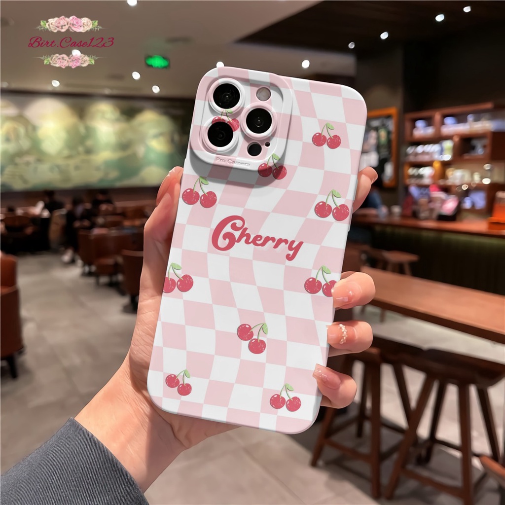 CUSTOM CASE SOFTCASE SILIKON PROCAMERA CHERRY CUSTOM OPPO REALME VIVO XIAOMI SAMSUNG INFINIX IPHONE FOR ALL TYPE BC6889