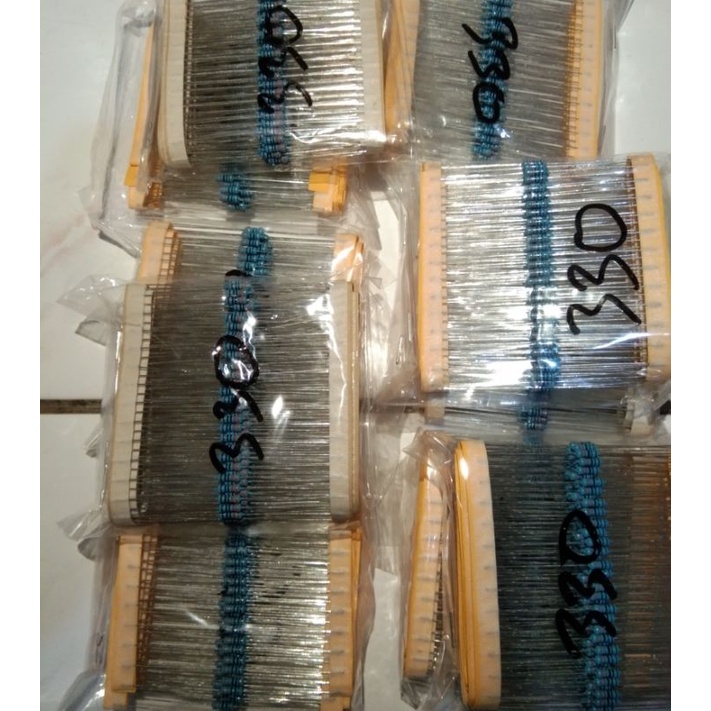 Resistor 330 ohm 1/4watt isi 200pcs Resistor untuk lampu LED 5mm