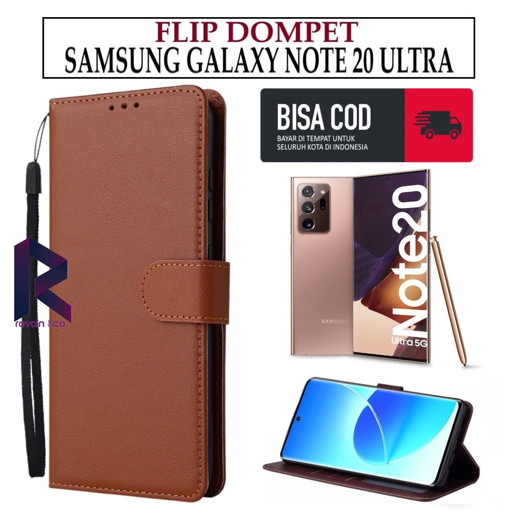 CASE SAMSUNG GALAXY NOTE 20 ULTRA FLIP WALLET LEATHER KULIT PREMIUM SARUNG BUKA TUTUP KESING HP FLIP CASE SAMSUNG GALAXY NOTE 20 ULTRA