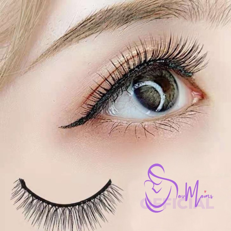 Bulumata Palsu Fake Eyelash 3D Magnet Tanpa Lem Natural Original Bulu Mata Palsu Hits Tipis Natural Eyelashes Extension Magnetic Korea Bulmat Pengantin Mahnet Lentik Tempel Premium Murah Tipis Ajaib Fake Eyelash Extension Magic No Glue Ailash Idep Magnet