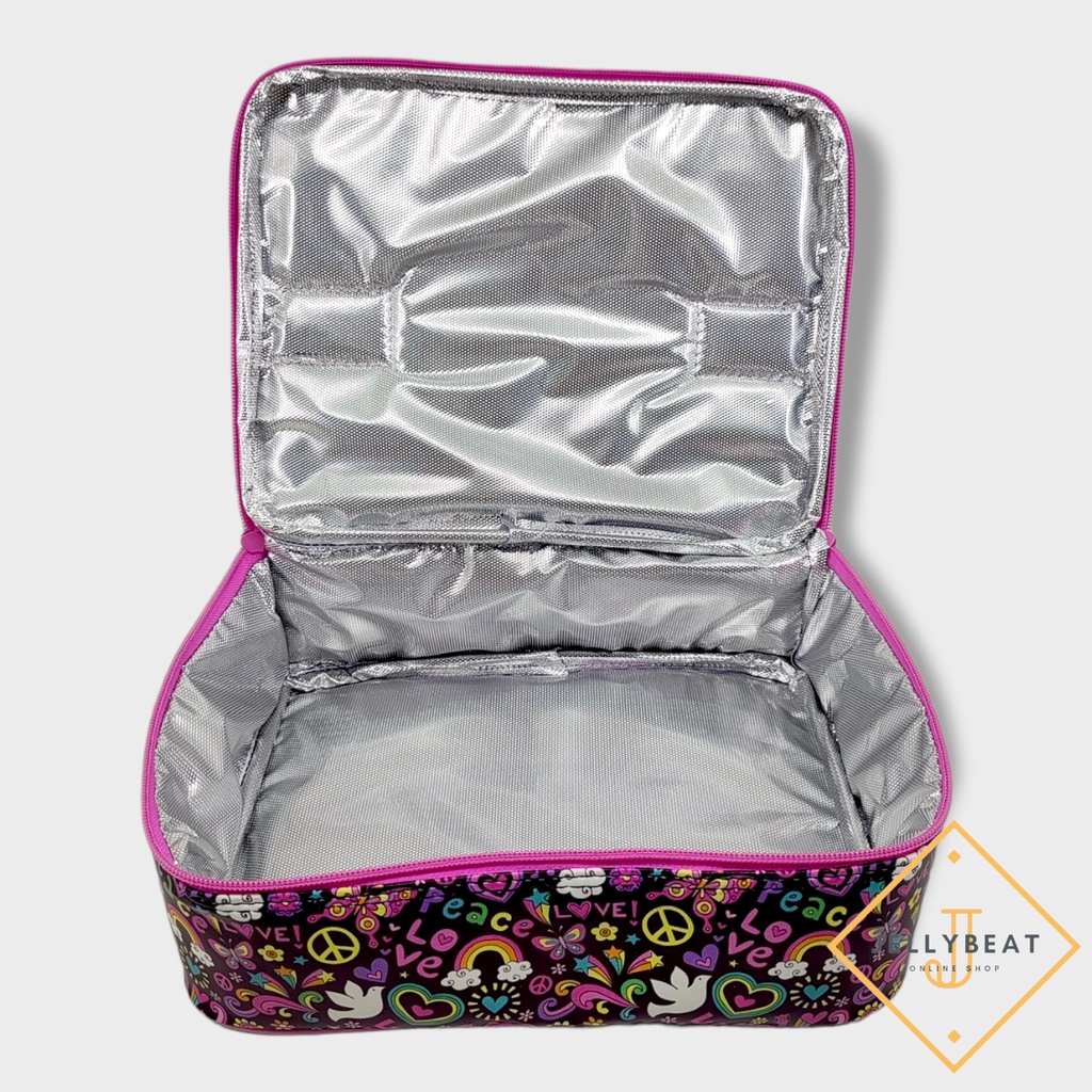 TAS BEKAL SINGLE PREMIUM (24X18X8)CM SPONS TEBAL INSULATED KARAKTER UNICORN MERMAID DONUT SPIDERMAN ASTRONOT CARS
