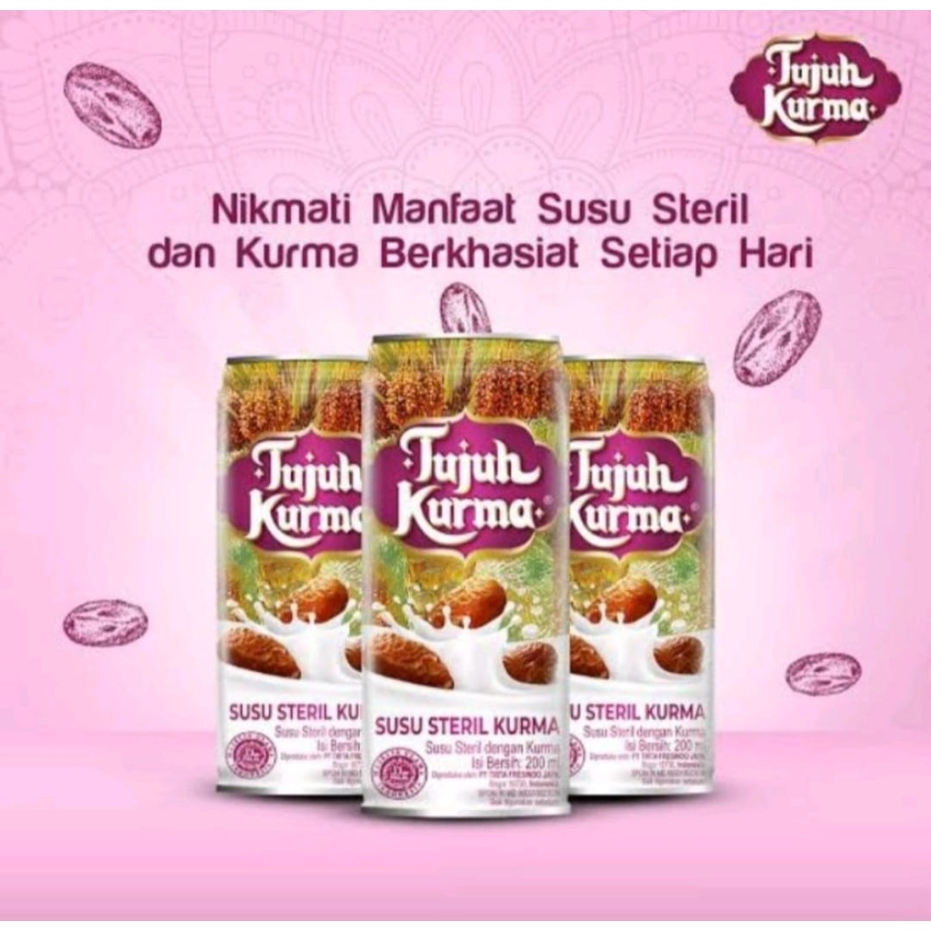 Tujuh Kurma | Susu Tujuh Kurma | 12 @ 189 Ml