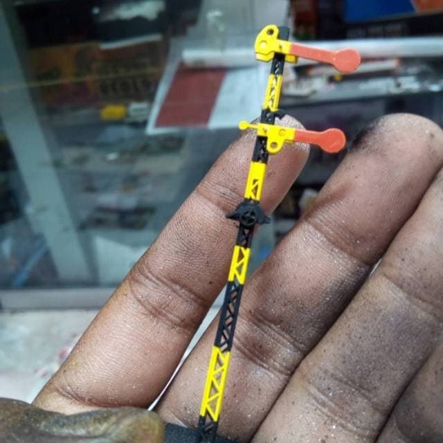 miniatur sinyal mekanik mang irin skala N 1/160 dummy