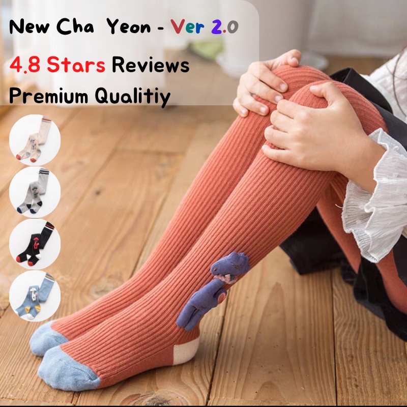 [ Cha Yeon ] Legging Anak Korea Style 1-5 Tahun - Lejing Anak Knit Premium Kualitas Import Leging Tutup Whudu Stocking Lejing Laging Anak Perempuan kiosbalitaaprilia